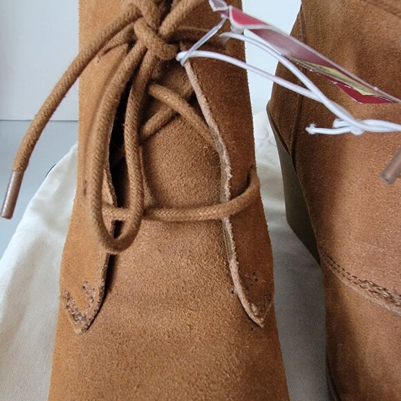 Merona Suede Wedge Heels Size 9 Chestnut *NWT* - Picture 15 of 16